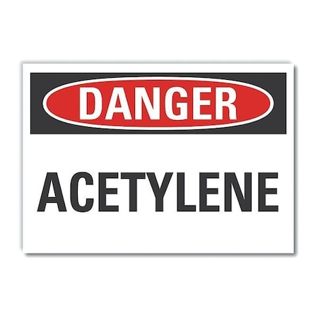 Danger Sign, 10 in H, 14 in W, Non-PVC Polymer, Horizontal Rectangle, English, LCU4-0324-ED_14x10 MPN:LCU4-0324-ED_14x10