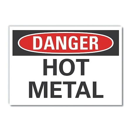 Danger Sign, 10 in H, 14 in W, Non-PVC Polymer, Horizontal Rectangle, English, LCU4-0327-ED_14x10 MPN:LCU4-0327-ED_14x10