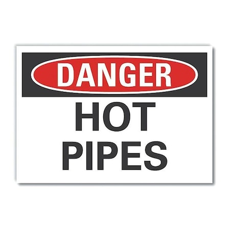 Danger Sign, 10 in H, 14 in W, Non-PVC Polymer, Horizontal Rectangle, English, LCU4-0328-ED_14x10 MPN:LCU4-0328-ED_14x10