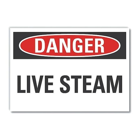 Danger Sign, 10 in H, 14 in W, Non-PVC Polymer, Horizontal Rectangle, English, LCU4-0333-ED_14x10 MPN:LCU4-0333-ED_14x10