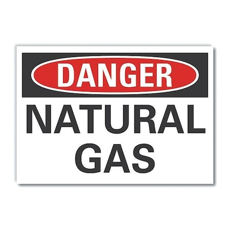 Danger Sign, 10 in H, 14 in W, Non-PVC Polymer, Horizontal Rectangle, English, LCU4-0341-ED_14x10 MPN:LCU4-0341-ED_14x10