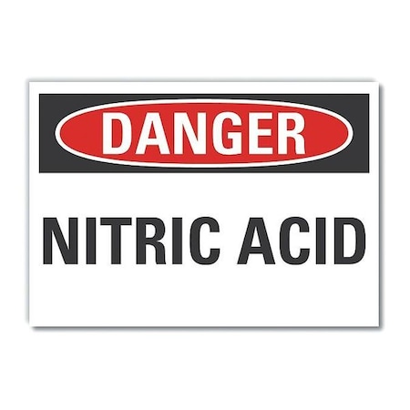 Danger Sign, 7 in H, 10 in W, Non-PVC Polymer, Vertical Rectangle, English, LCU4-0342-ED_10x7 MPN:LCU4-0342-ED_10x7