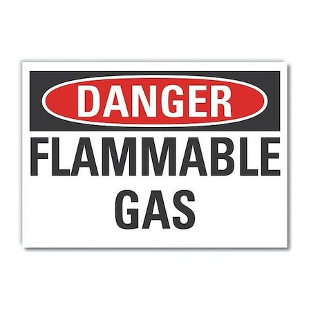 Danger Sign, 10 in H, 14 in W, Non-PVC Polymer, Horizontal Rectangle, English, LCU4-0357-ED_14x10 MPN:LCU4-0357-ED_14x10