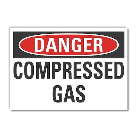 Danger Sign, 10 in H, 14 in W, Non-PVC Polymer, Horizontal Rectangle, English, LCU4-0363-ED_14x10 MPN:LCU4-0363-ED_14x10