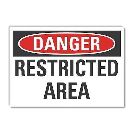 Danger Sign, 7 in H, 10 in W, Non-PVC Polymer, Vertical Rectangle, English, LCU4-0378-ED_10x7 MPN:LCU4-0378-ED_10x7