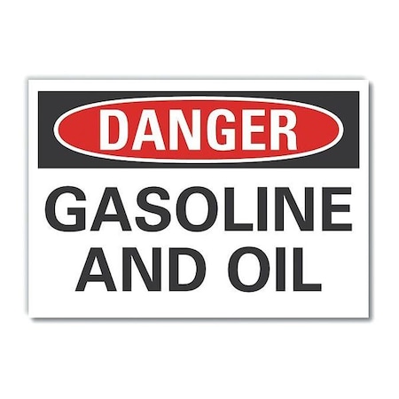 Danger Sign, 7 in H, 10 in W, Non-PVC Polymer, Vertical Rectangle, English, LCU4-0387-ED_10x7 MPN:LCU4-0387-ED_10x7