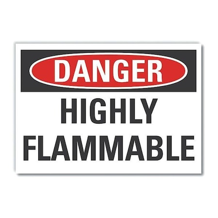 Danger Sign, 7 in H, 10 in W, Non-PVC Polymer, Vertical Rectangle, English, LCU4-0388-ED_10x7 MPN:LCU4-0388-ED_10x7