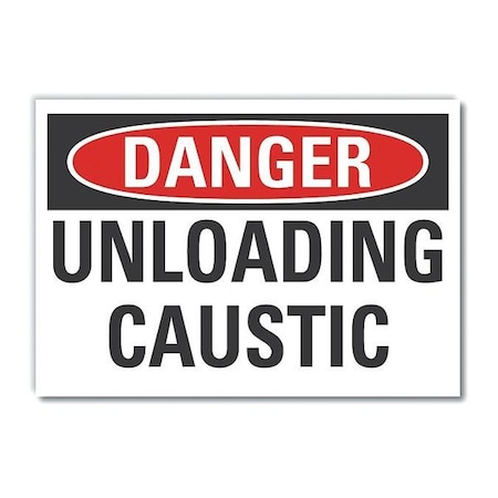 Danger Sign, 7 in H, 10 in W, Non-PVC Polymer, Vertical Rectangle, English, LCU4-0399-ED_10x7 MPN:LCU4-0399-ED_10x7