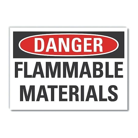 Danger Sign, 7 in H, 10 in W, Non-PVC Polymer, Vertical Rectangle, English, LCU4-0413-ED_10x7 MPN:LCU4-0413-ED_10x7
