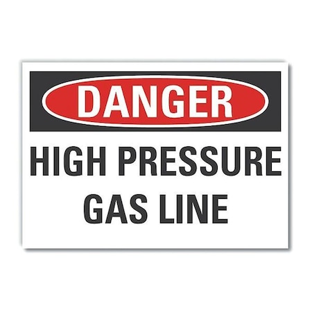 Danger Sign, 10 in H, 14 in W, Non-PVC Polymer, Horizontal Rectangle, English, LCU4-0456-ED_14x10 MPN:LCU4-0456-ED_14x10