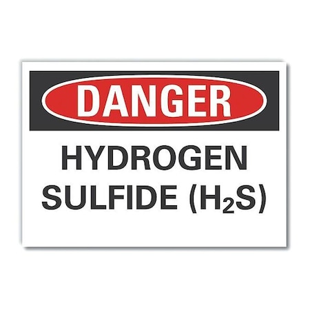 Danger Sign, 10 in H, 14 in W, Non-PVC Polymer, Horizontal Rectangle, English, LCU4-0474-ED_14x10 MPN:LCU4-0474-ED_14x10