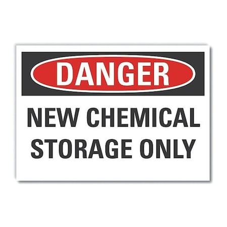 Danger Sign, 10 in H, 14 in W, Non-PVC Polymer, Horizontal Rectangle, English, LCU4-0490-ED_14x10 MPN:LCU4-0490-ED_14x10