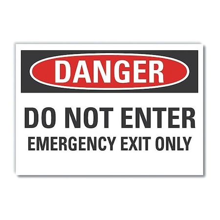 Exit Sign, Polyester, 14