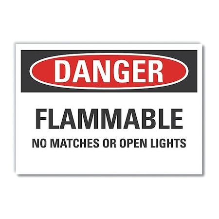 Danger Sign, 10 in H, 14 in W, Non-PVC Polymer, Horizontal Rectangle, English, LCU4-0544-ED_14x10 MPN:LCU4-0544-ED_14x10
