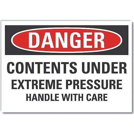 Danger Sign, 10 in H, 14 in W, Non-PVC Polymer, Horizontal Rectangle, English, LCU4-0630-ED_14x10 MPN:LCU4-0630-ED_14x10