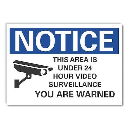 Notice Sign, 10 in H, 14 in W, Non-PVC Polymer, Horizontal Rectangle, English, LCU5-0054-ED_14x10 MPN:LCU5-0054-ED_14x10