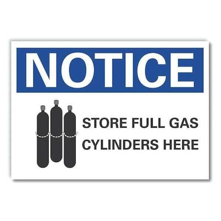 Notice Sign, 10 in H, 14 in W, Non-PVC Polymer, Horizontal Rectangle, English, LCU5-0059-ED_14x10 MPN:LCU5-0059-ED_14x10