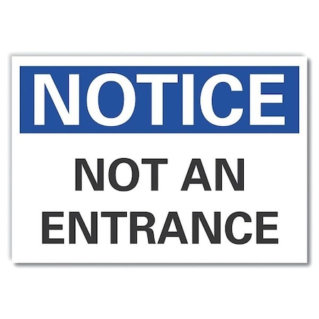 Notice Sign, Exit and Entrance, 14