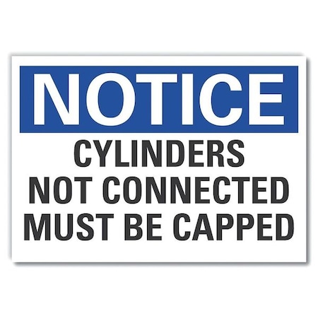 Notice Sign, 10 in H, 14 in W, Non-PVC Polymer, Horizontal Rectangle, English, LCU5-0189-ED_14x10 MPN:LCU5-0189-ED_14x10