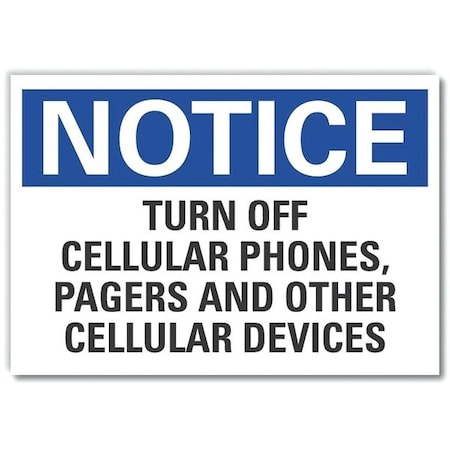Turn off cellular phones, pagers and other wireless devices, 10 in W x 7 in H, LCU5-0268-ED_10x7 MPN:LCU5-0268-ED_10x7