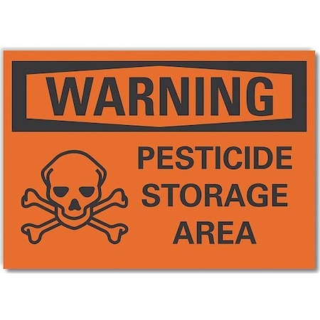 Warning Sign, 7 in H, 10 in W, Non-PVC Polymer, Vertical Rectangle, English, LCU6-0049-ED_10x7 MPN:LCU6-0049-ED_10x7