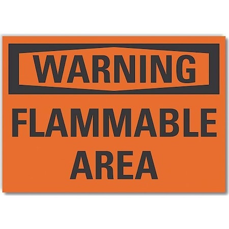 Warning Sign, 10 in H, 14 in W, Non-PVC Polymer, Horizontal Rectangle, English, LCU6-0085-ED_14x10 MPN:LCU6-0085-ED_14x10