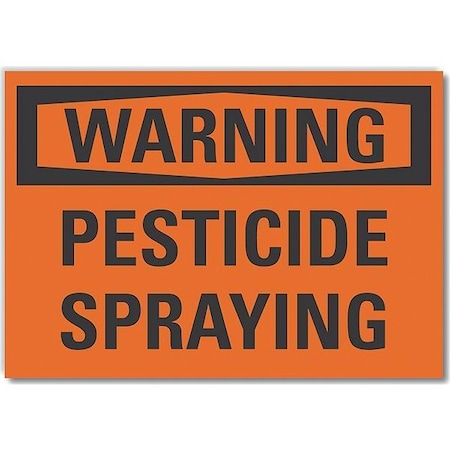 Warning Sign, 10 in H, 14 in W, Non-PVC Polymer, Horizontal Rectangle, English, LCU6-0095-ED_14x10 MPN:LCU6-0095-ED_14x10