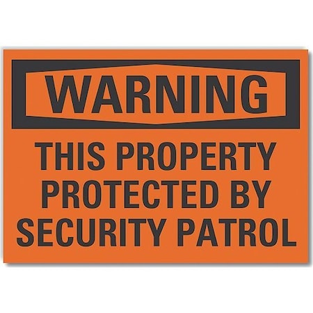 Warning Sign, 10 in H, 14 in W, Non-PVC Polymer, Horizontal Rectangle, English, LCU6-0136-ED_14x10 MPN:LCU6-0136-ED_14x10