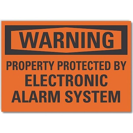 Warning Sign, 10 in H, 14 in W, Non-PVC Polymer, Horizontal Rectangle, English, LCU6-0146-ED_14x10 MPN:LCU6-0146-ED_14x10