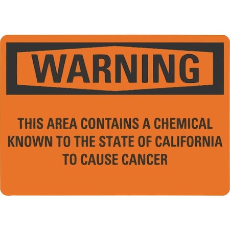 Warning Sign, 10 in H, 14 in W, Non-PVC Polymer, Horizontal Rectangle, English, LCU6-0173-ED_14x10 MPN:LCU6-0173-ED_14x10