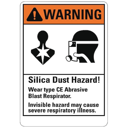Warning Sign, 14 in Height, 10 in Width, Non-PVC Polymer, Vertical Rectangle, English MPN:LCU6-0174-ED_10x14