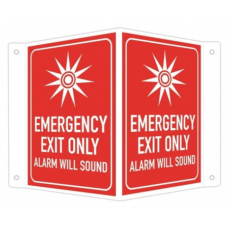Exit Sign, Recycled Aluminum, 7-1/2