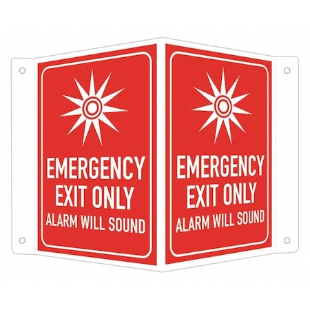 Exit Sign, Recycled Aluminum, 7-1/2