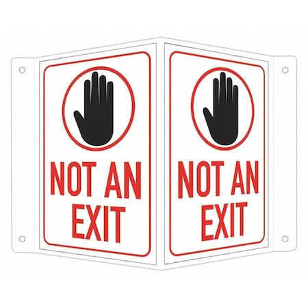 Exit Sign, Recycled Aluminum, 7-1/2