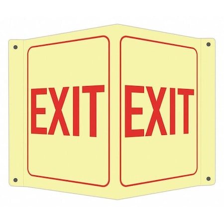 Exit Sign, Recycled Aluminum, 8