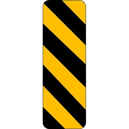 Clearance Marker Traffic Sign, 12 in H, 6 in W, Aluminum, Vertical Rectangle, No Text, OM-3L-6HA MPN:OM-3L-6HA
