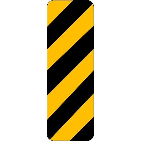 Clearance Marker Traffic Sign, 12 in H, 6 in W, Aluminum, Vertical Rectangle, No Text, OM-3R-6HA MPN:OM-3R-6HA
