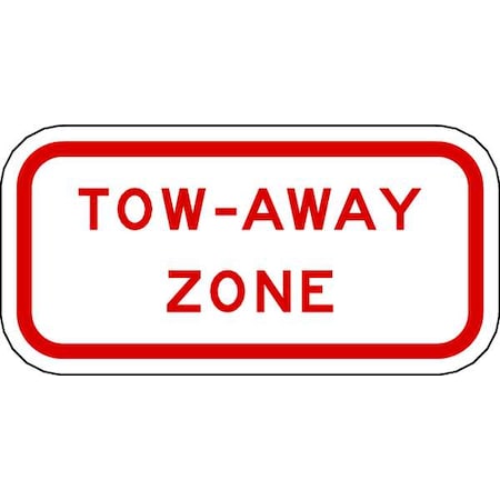 Tow Zone No Parking Sign, 12