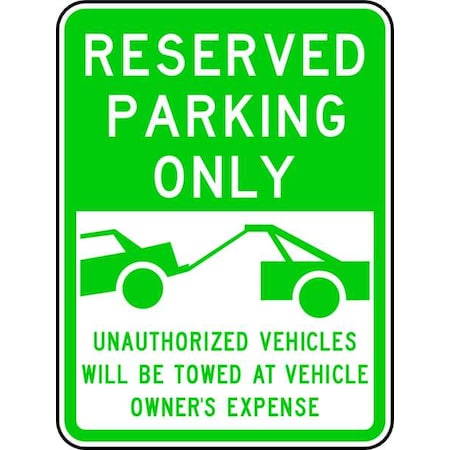 Reserved Parking Sign, 24