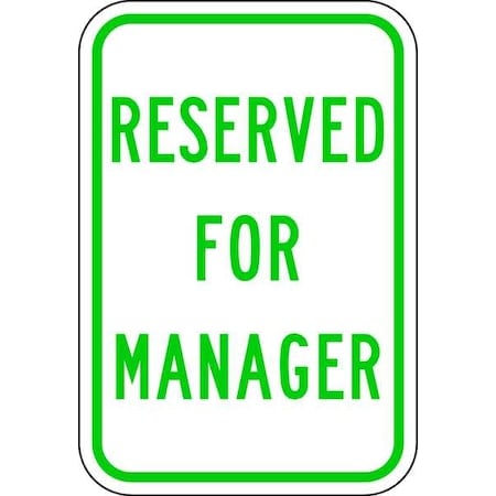 Employee Parking Sign, 18