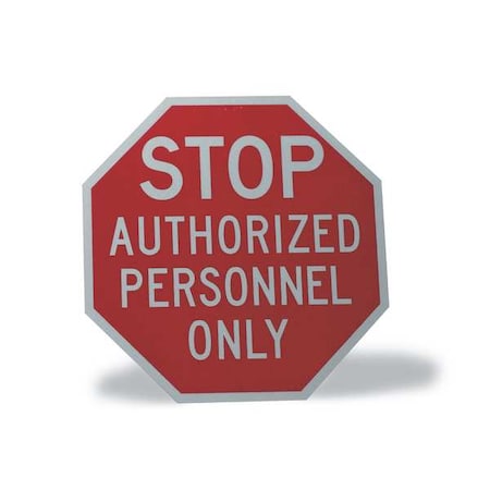 Admittance Sign, 12 x 12In, WHT/R, AL, ENG, ST-014-12HA MPN:ST-014-12HA