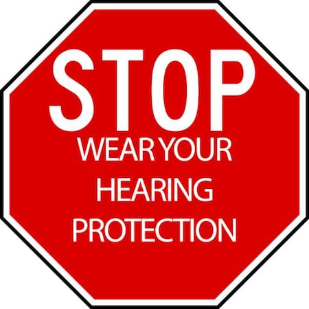 Safety Sign, 6 in Height, 6 in Width, Aluminum, Octagon, English MPN:ST-033-6HA