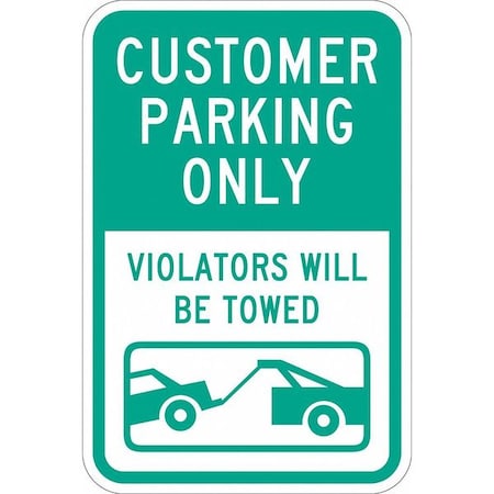 Customer Parking Sign, 18