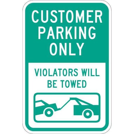 Customer Parking Sign, 18