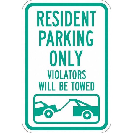 Resident Parking Sign, 18