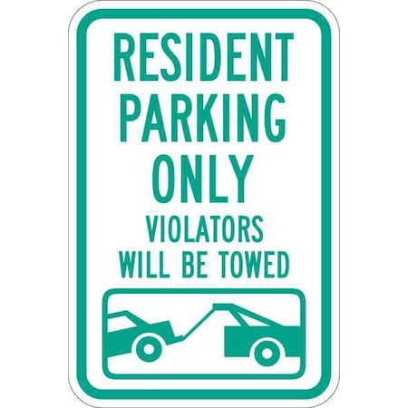 Resident Parking Sign, 18