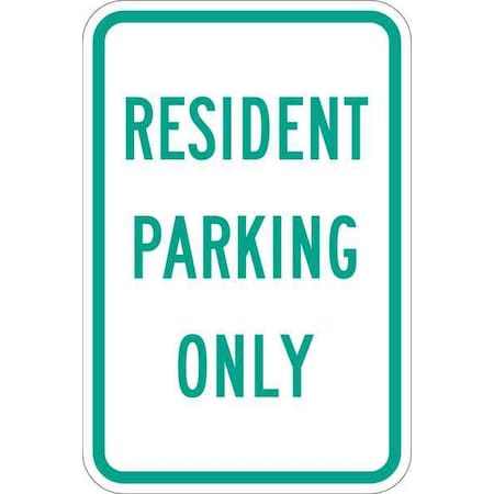 Resident Parking Sign, 18