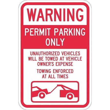 Permit Parking Sign, 18