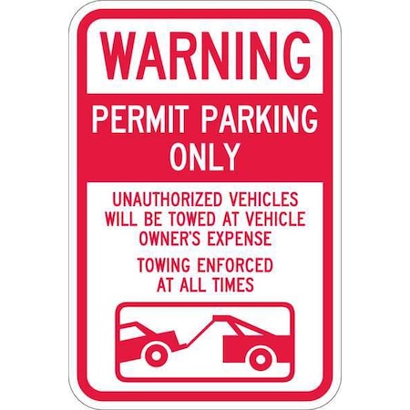Permit Parking Sign, 18