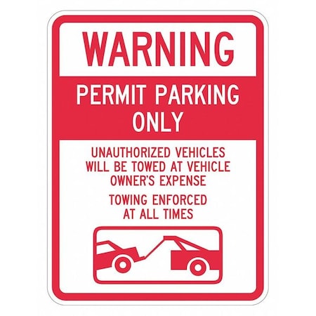 Permit Parking Sign, 24